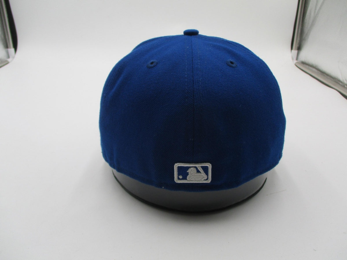Atlanta Braves Hat Cap Fitted Mens 7 1/8 Blue MLB Baseball 59FIFTY New Era6