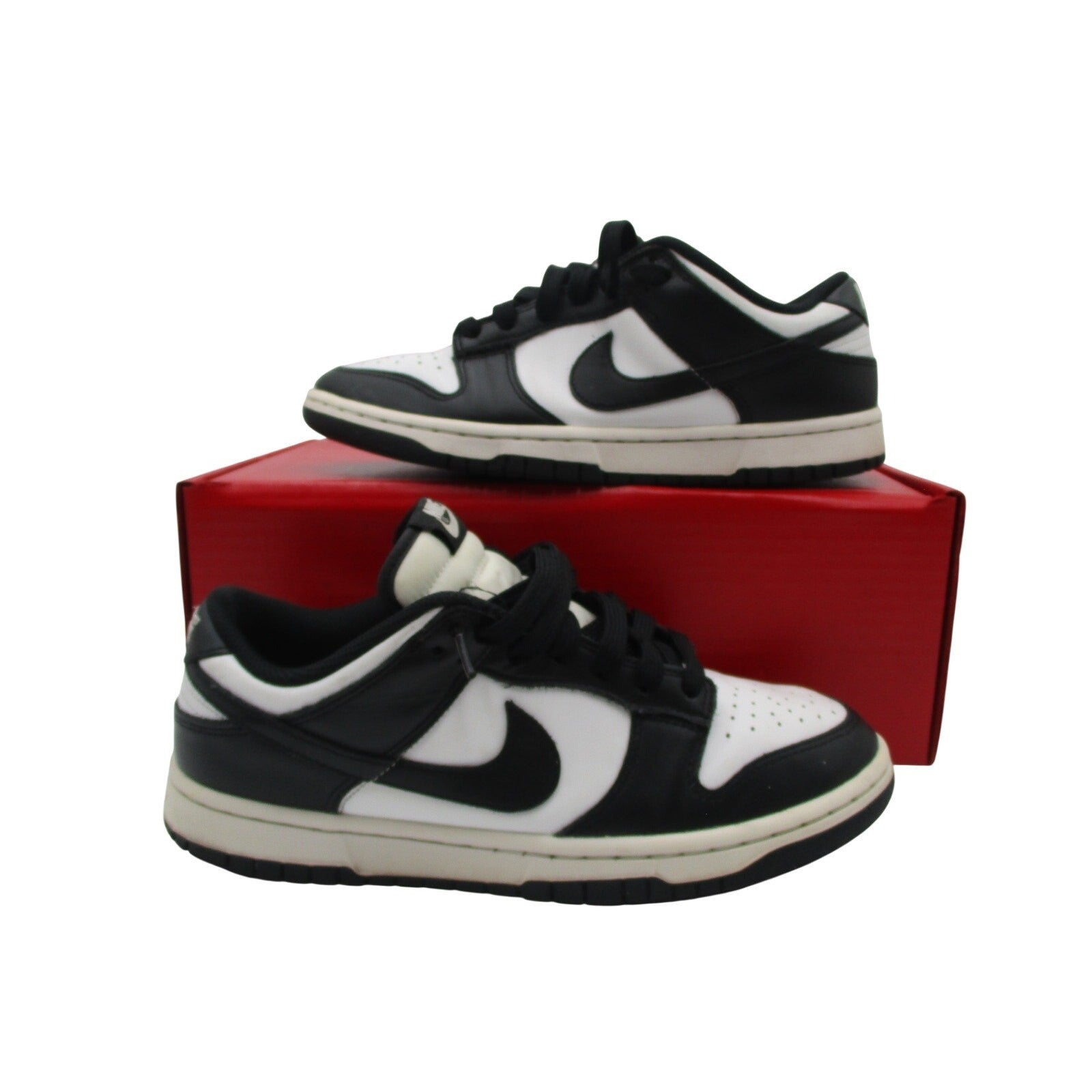 Nike Dunk Low Panda DD1503-101 Black White Women's Sz 9 Used 1J20