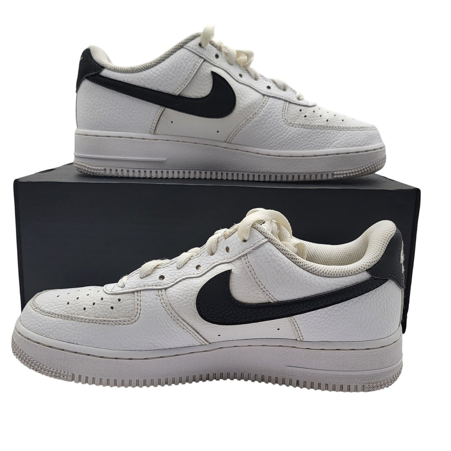 Nike Air Force 1 '07 'White Black' Mens Sz 8.5 CT2302 100