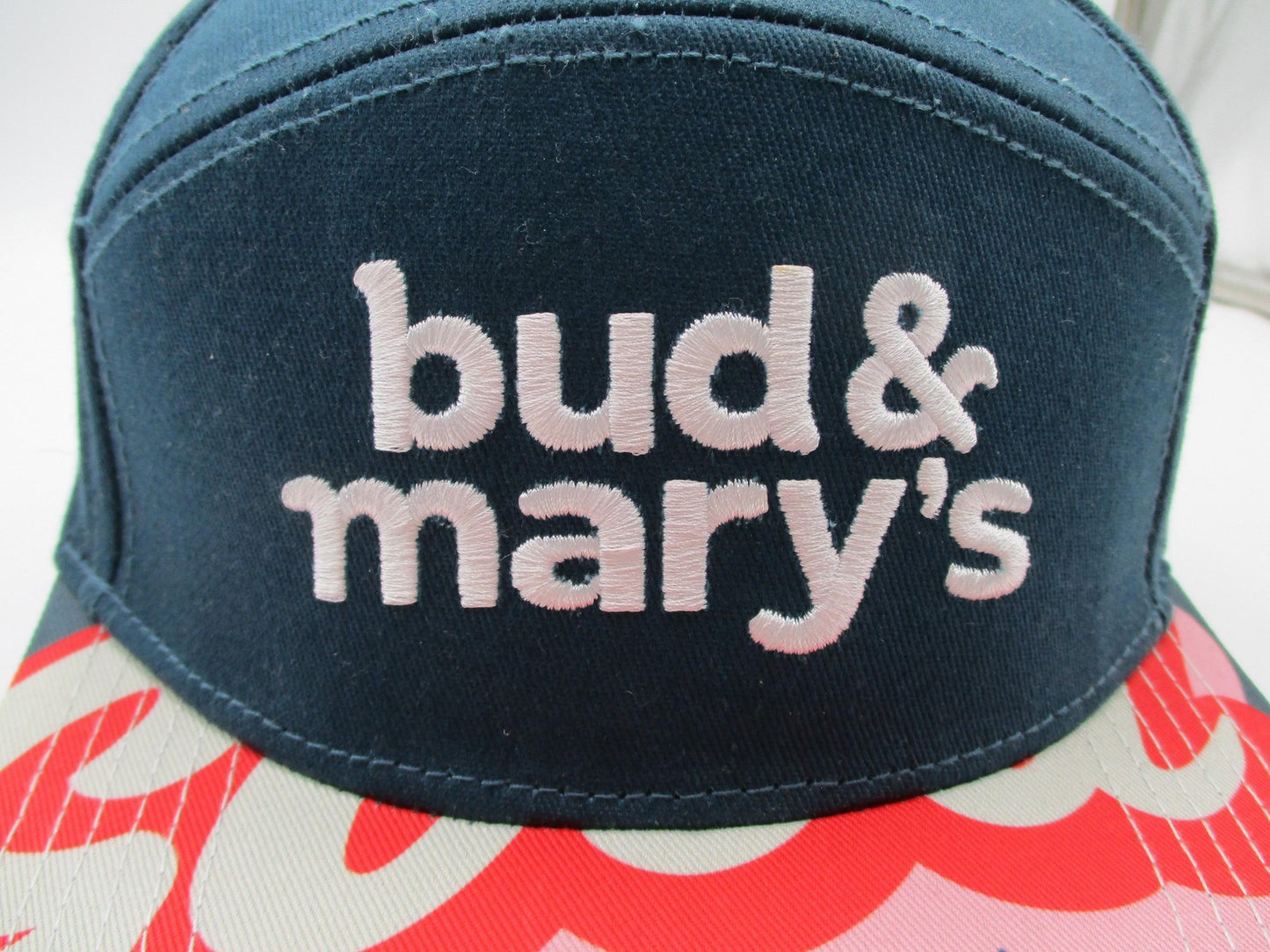 Bud & Mary's Dispensary Hat Cap Snap Back Mens OSFM Teal Good Vibes Graphic Brim1