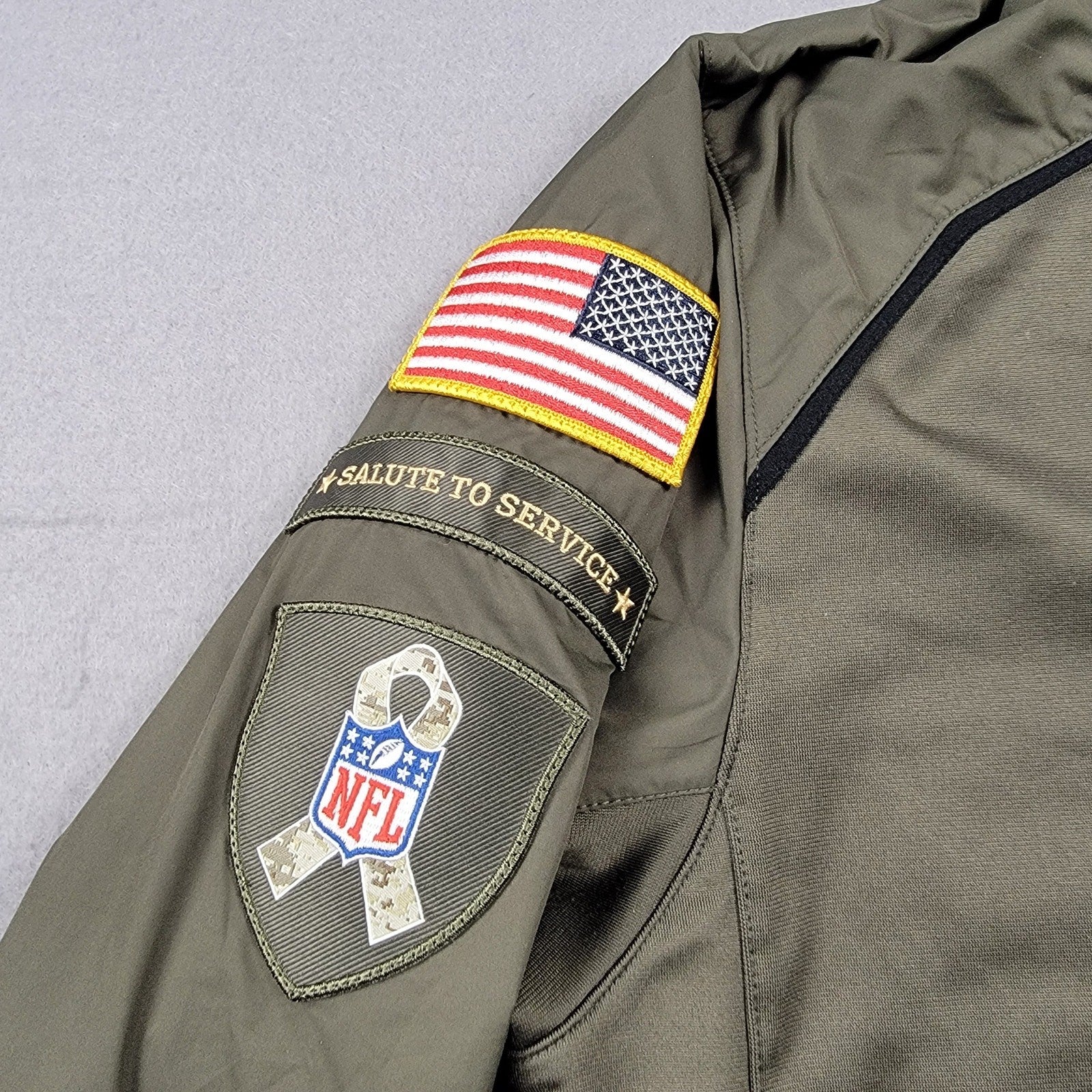 Nike DriFit New Orleans Saints Salute to Service Zip Up Sz S