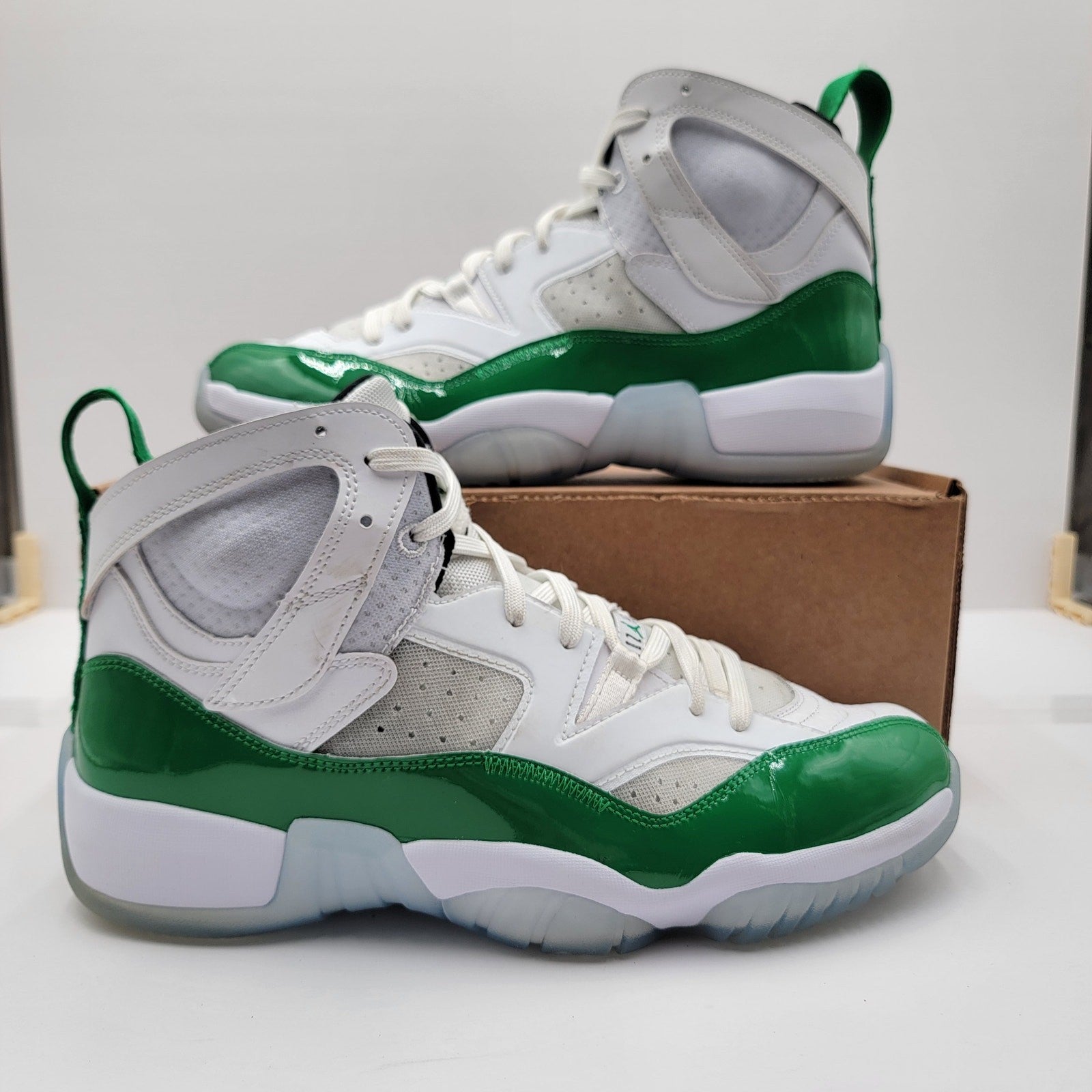 Nike Jumpman Two Trey 'White Lucky Green' Mens Sz 10.5 DJ1925130