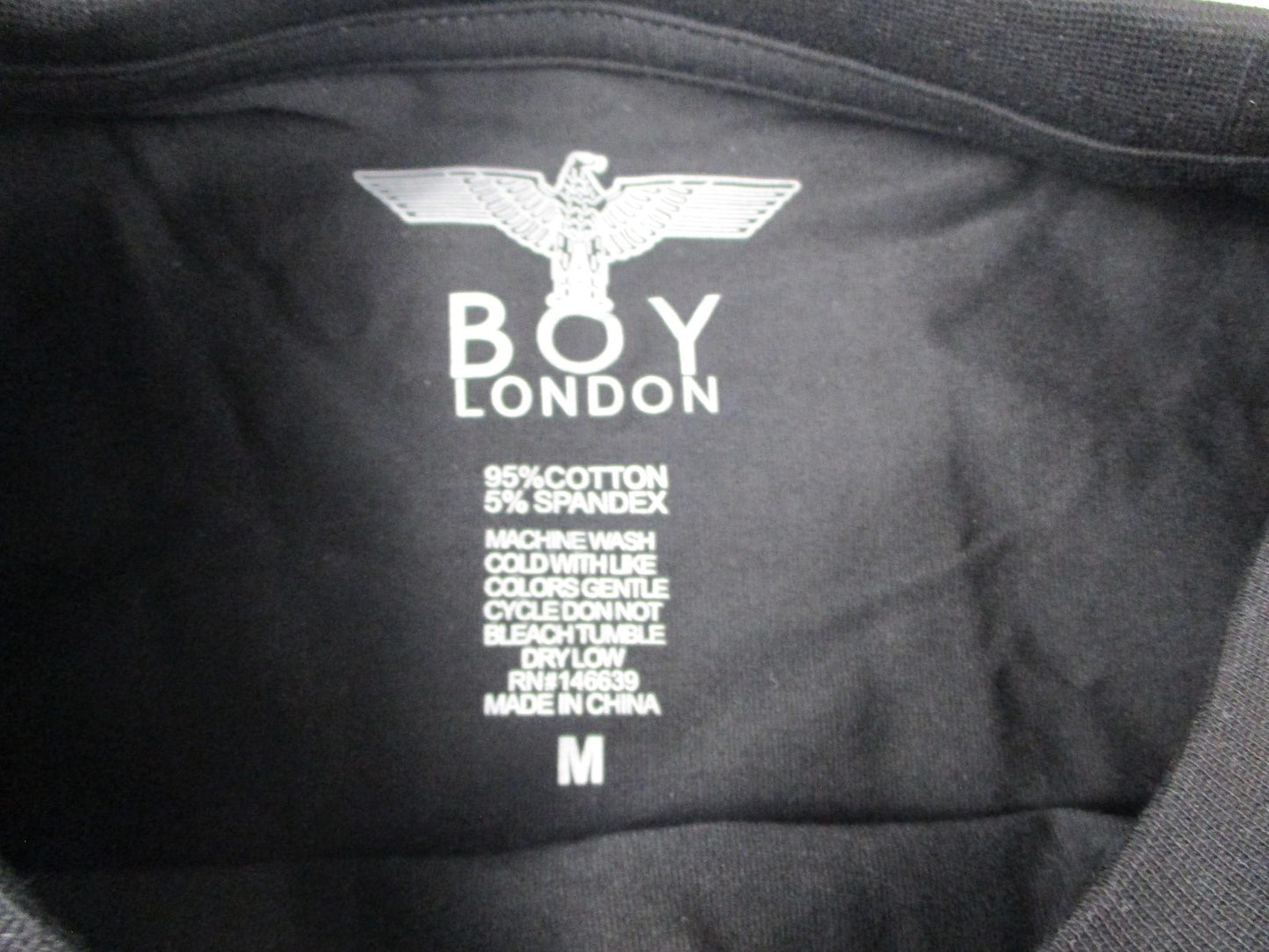 Boy London Shirt Mens Medium Black Pink Logo Graphic Streetwear TShirt Tee 13122