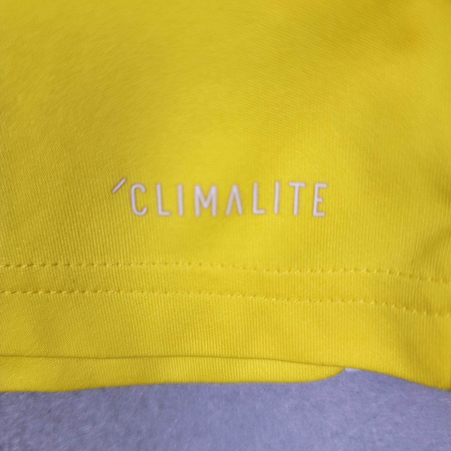Adidas Climalite Burlingame Soccer Jersey #16 Yellow White 0205