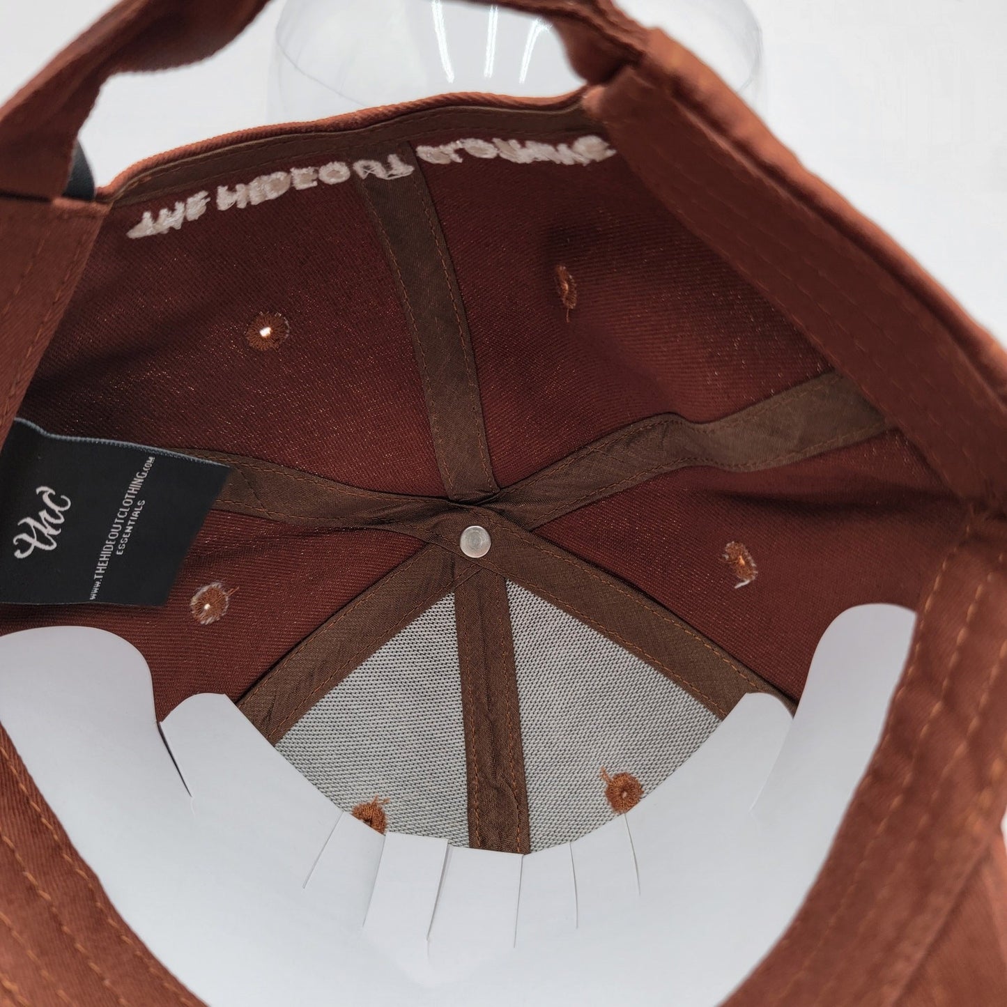 The Hideout Clothing Company Dripping Essentials Dad Cap Brown Strapback5