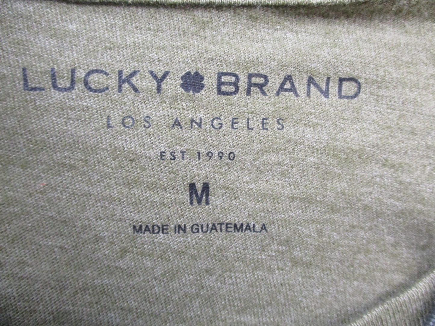 Lucky Brand Shirt Mens Medium Green American To The Core Dungarees Graphic Tee2