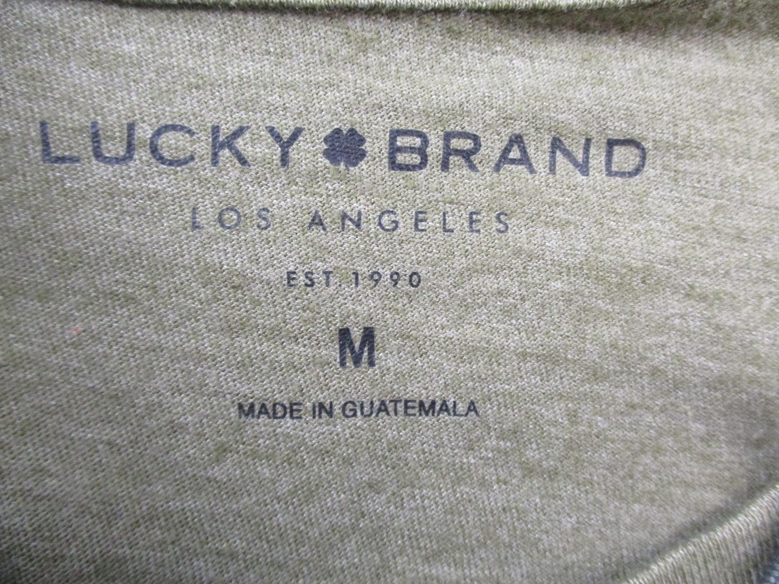 Lucky Brand Shirt Mens Medium Green American To The Core Dungarees Graphic Tee2