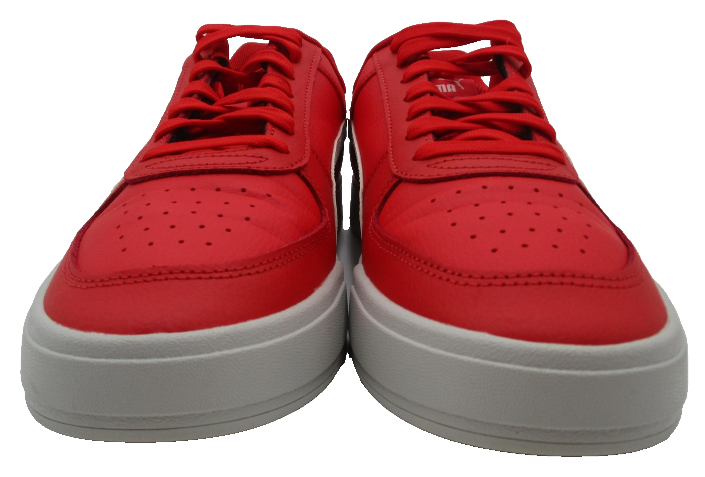 Puma Shoes Mens Sz 10 Red White Low Top Casual Colorblock Sneakers 38081019 1S84
