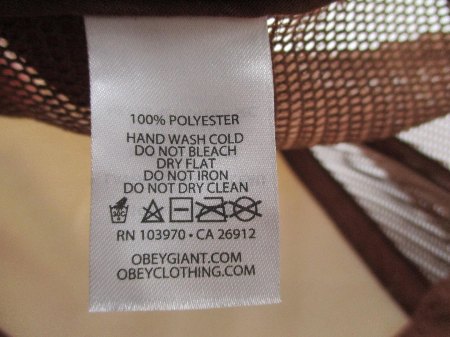 Obey Hat Cap Snap Back Mens One Size Brown Mesh Trucker Sunshine Graphic14