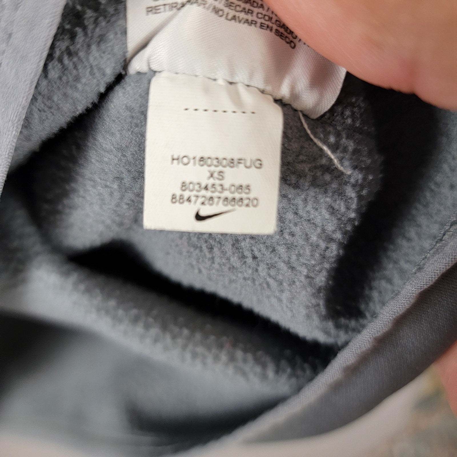 Nike Gray Spell Out Pullover Hoodie  Size XS  Great Find!