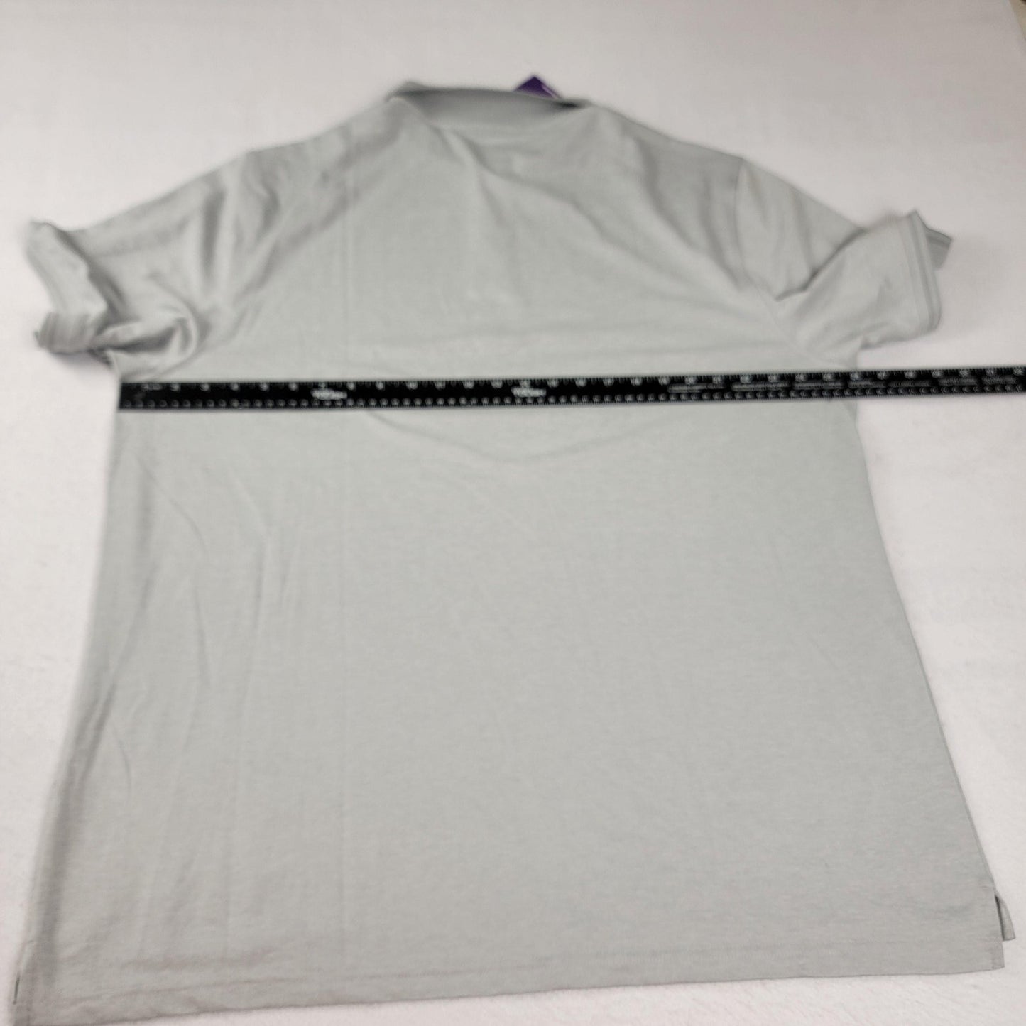 Page & Tuttle + Members Mark Polo Shirt Men 2XL Gray Micro Tech Performance 10985