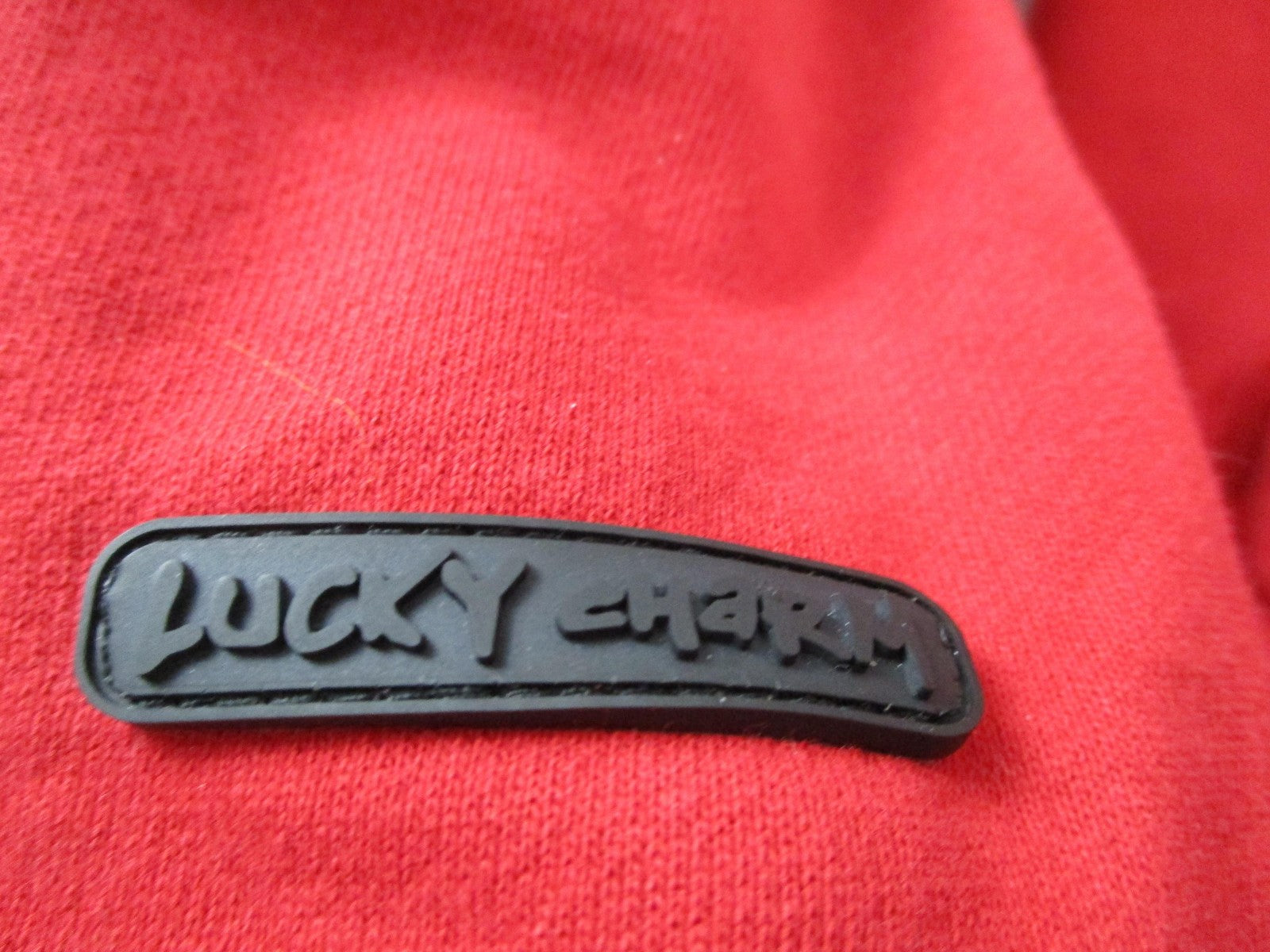 Lucky Charm Hoodie Kids Large Red Bunny Graphic Rhinestone Pullover 16485