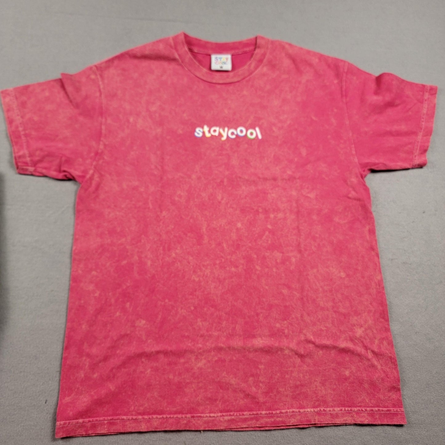 Stay Cool Shirt 3 pack bundle Unisex Sz M Green, Blue & Red 100% Cotton