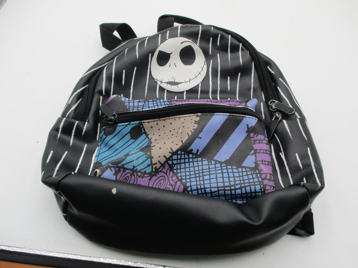 Disney Jack Skellington Backpack 13" Black Nightmare Before Christmas Bag0