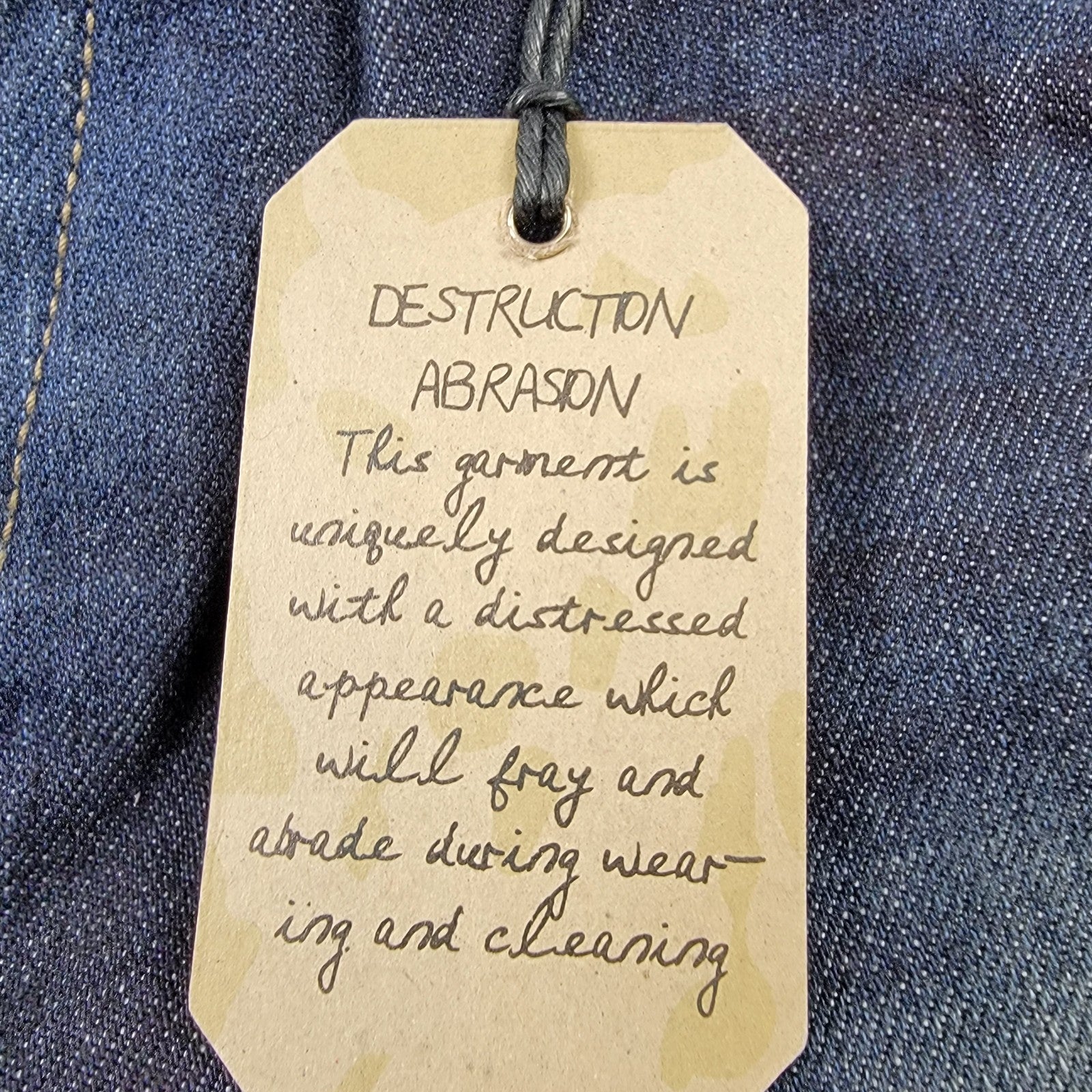 Tommy Hilfiger Denim Jeans W36 L32 Blue Destruction Abrasion Straight Leg NWT5