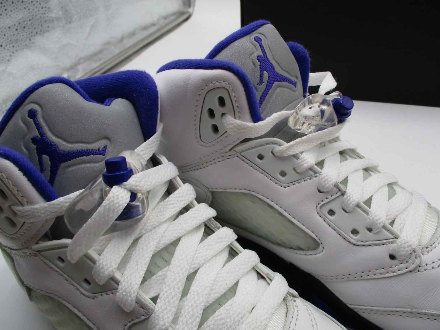 Nike Air Jordan 5 Retro GS Racer Blue White Black Size 5.5Y 440888141 1B17