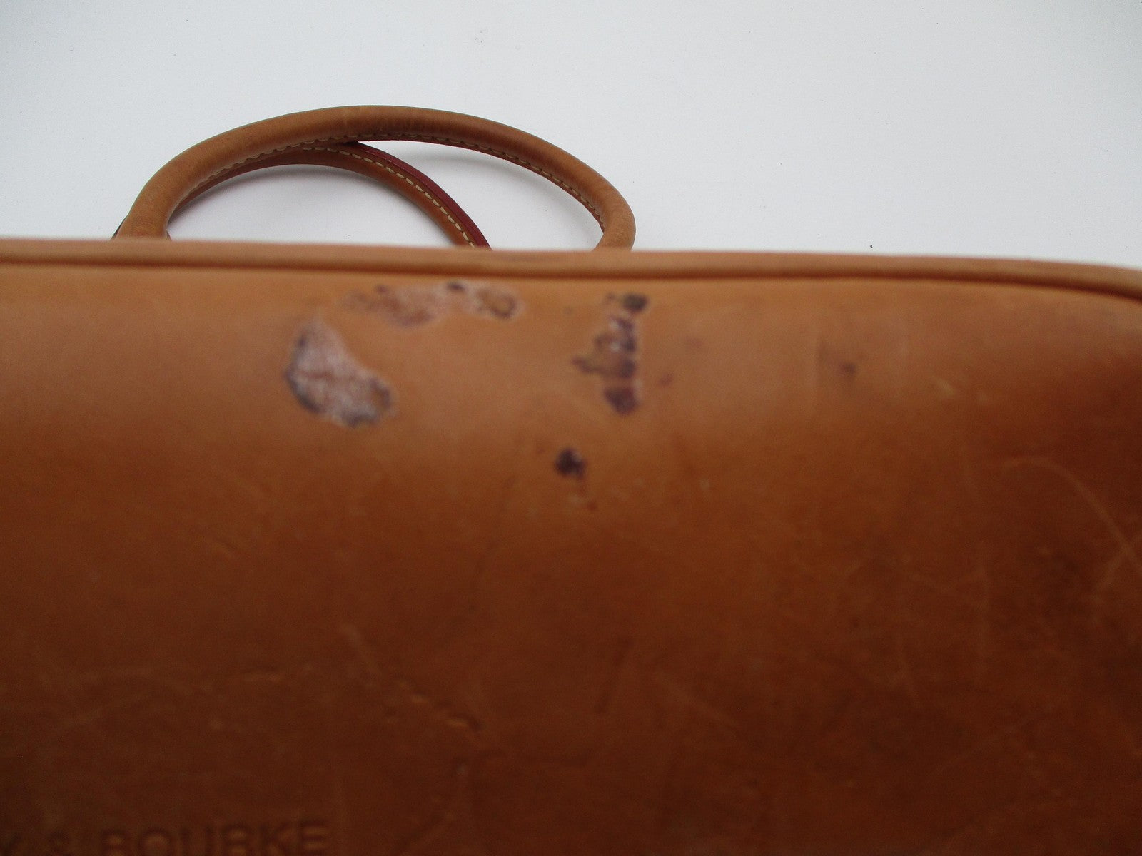 Vintage Dooney & Bourke Satchel Bag Womens Medium Brown Monogram Canvas USA4