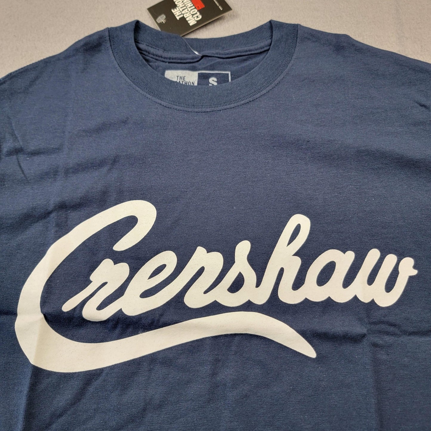 The Marathon Clothing Crenshaw Shirt Mens Small Blue Graphic Tee TShirt Cotton7