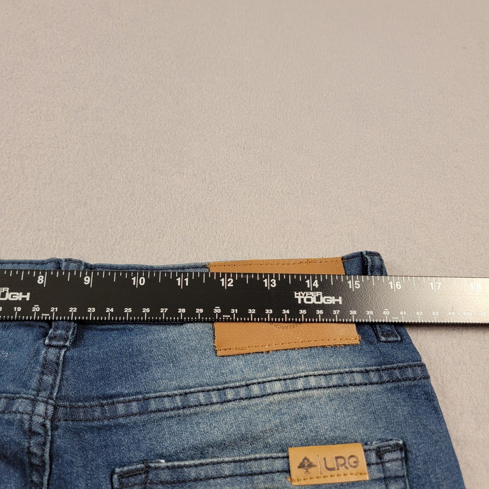 LRG Jeans Mens 32 Blue Skinny Fit Biker Stretch Denim Lifted Research Group (9116