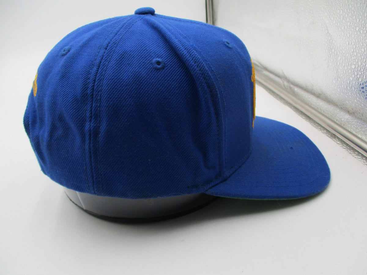Golden State Warriors Hat Cap Snap Back One Size Blue NBA Mitchell Ness8