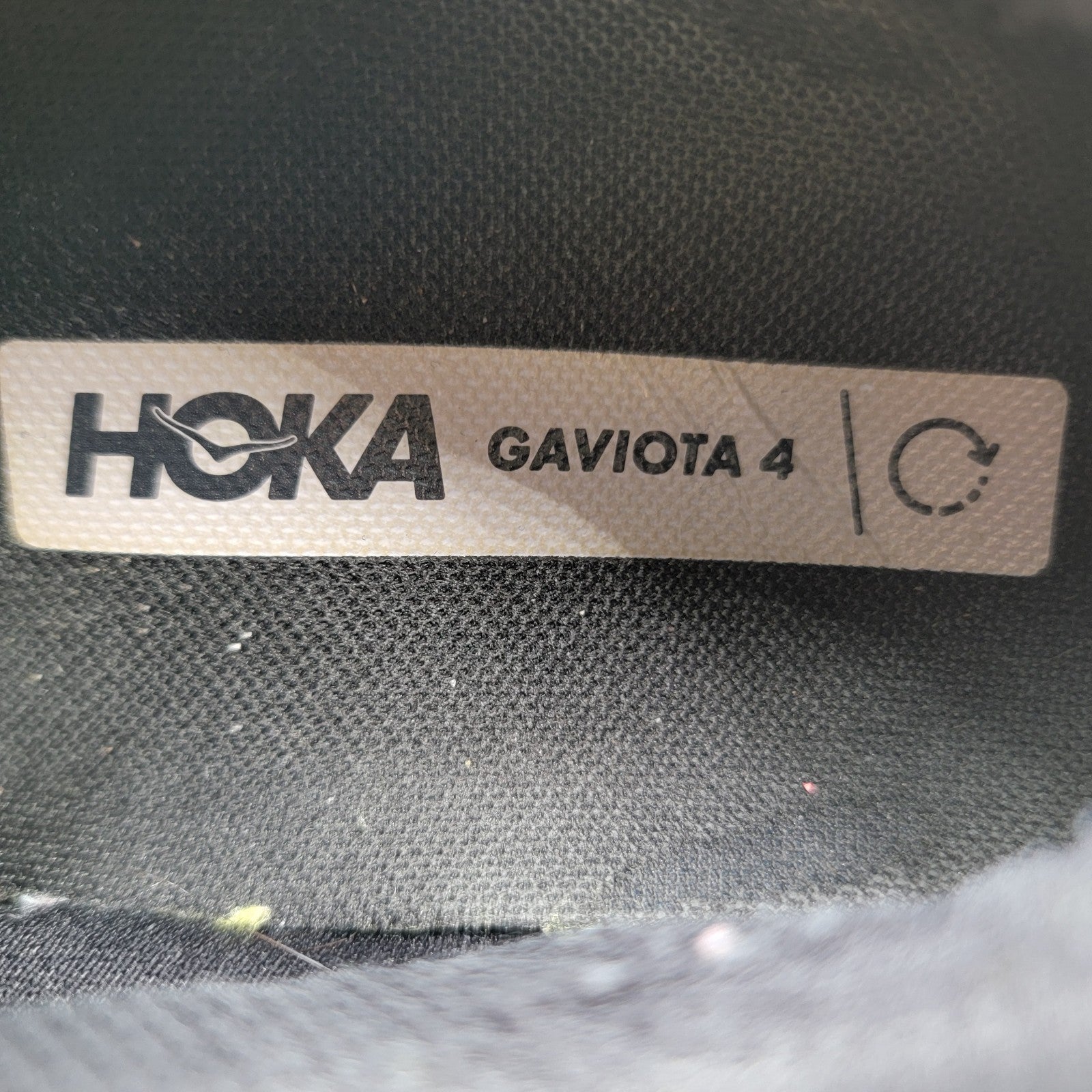 Hoka One One Gaviota 4 Wide Running Shoe Sneaker Black White Women's 9.5D