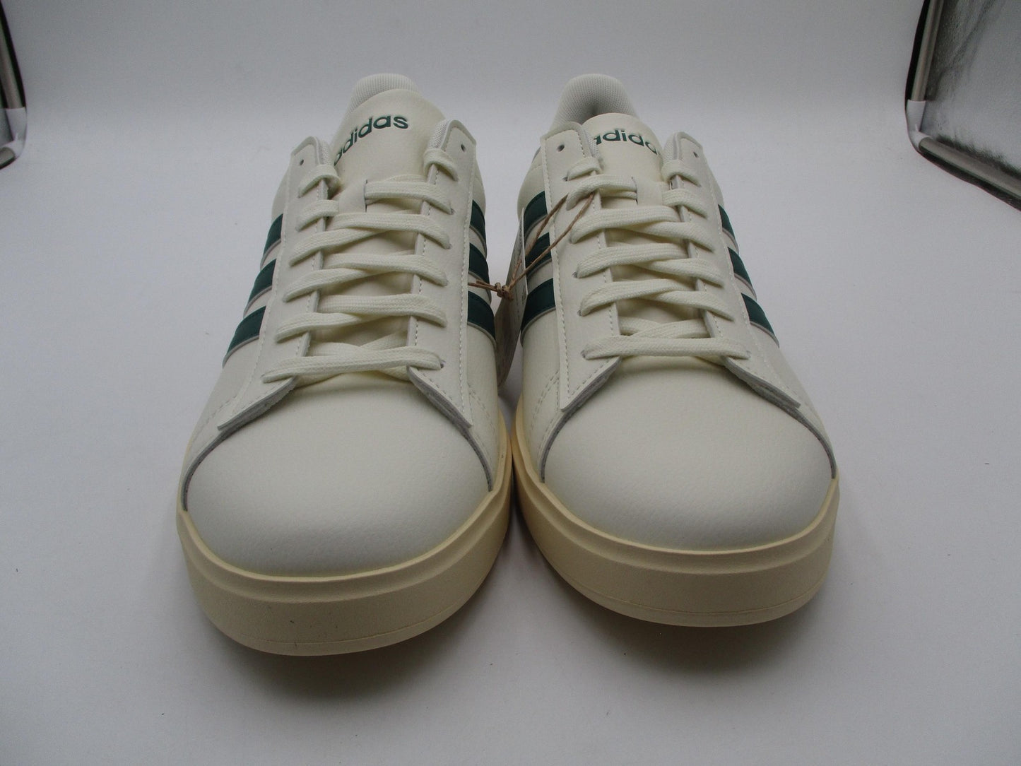 Adidas Grand Court 2.0 Shoes Mens Size 11.5 White Green Sneakers JS17361