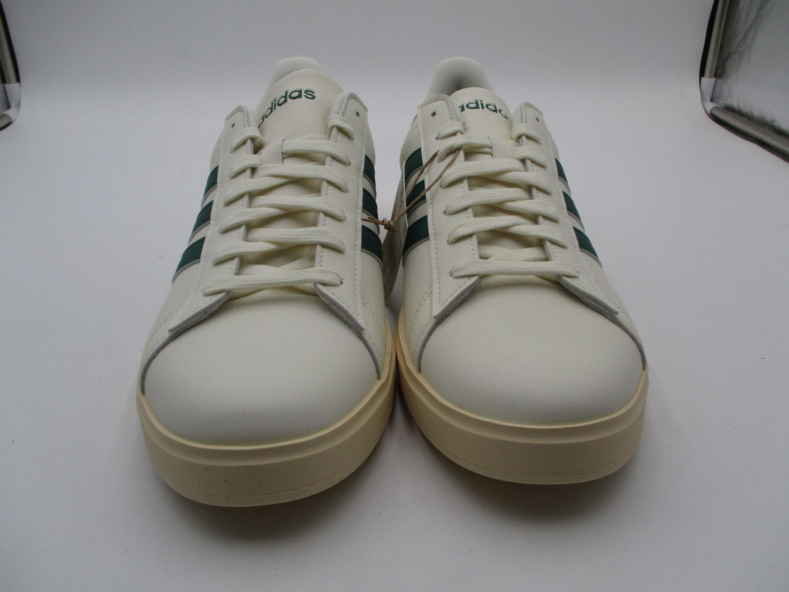 Adidas Grand Court 2.0 Shoes Mens Size 11.5 White Green Sneakers JS17361