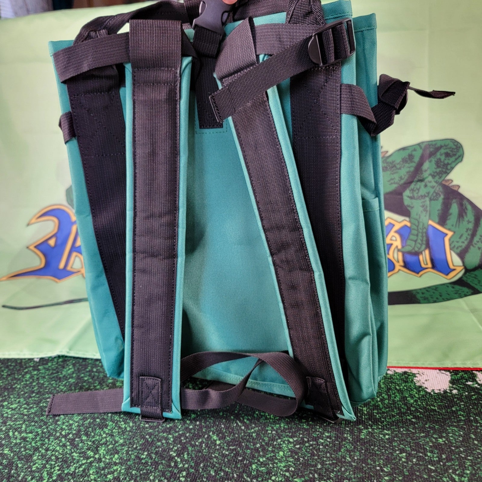 McNairy & Co B’NESS Roll Top Backpack Kelly Green Canvas Bag NWT $1985