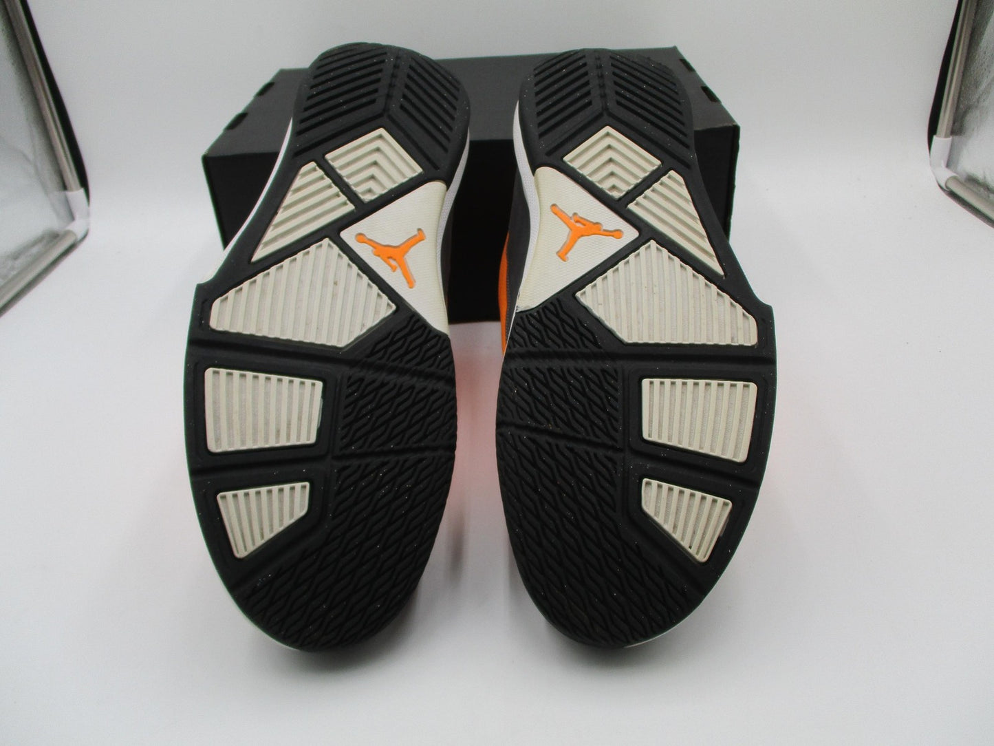 Jordan Shoes Men Sz 11.5 Orange Gray High Top Basketball Sneakers 580590801 1H56