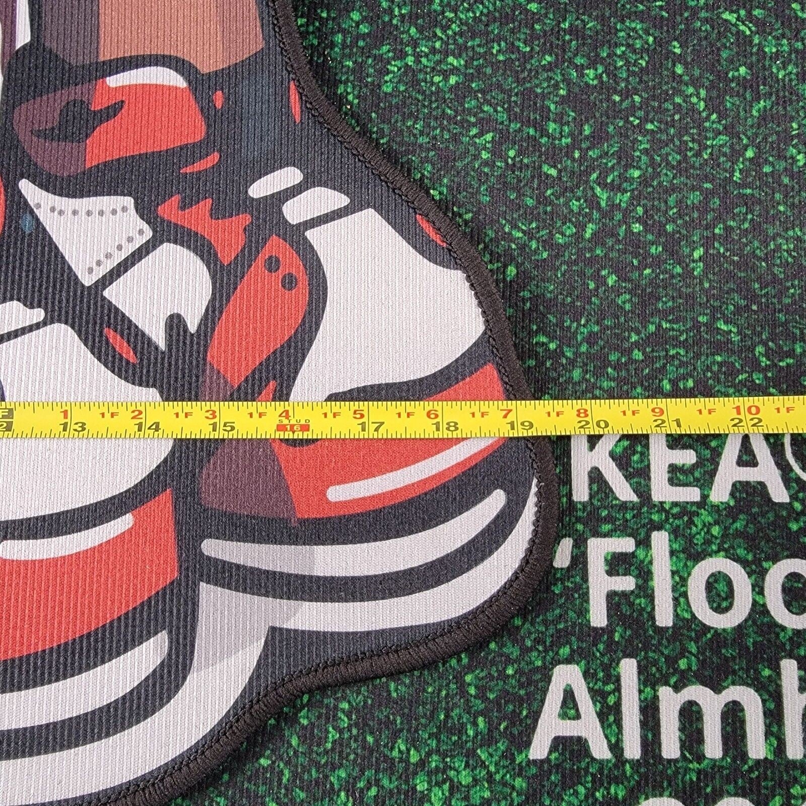 Supreme Kaws Figure Shaped Soft Rug, Sneakerhead, Street Art Carpet, 30"x20"6