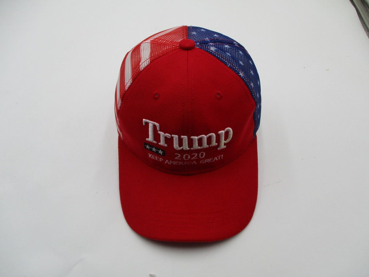 Trump 2020 Keep America Great Hat Cap Snap Back Mens One Size Red Flag USA8