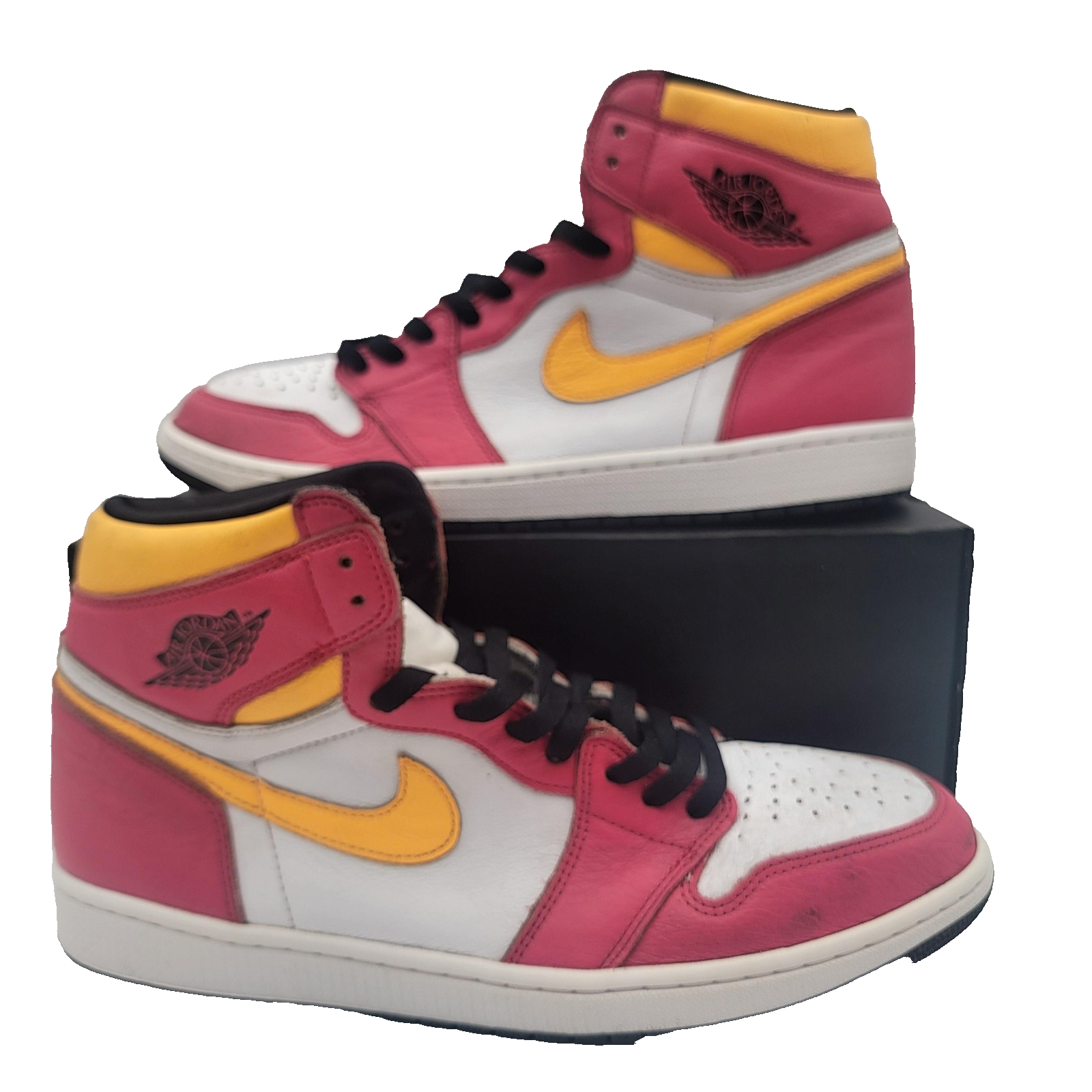 Nike Air Jordan 1 Retro High OG Shoes Mens Sz 13 Light Fusion Red 555088603 1A60