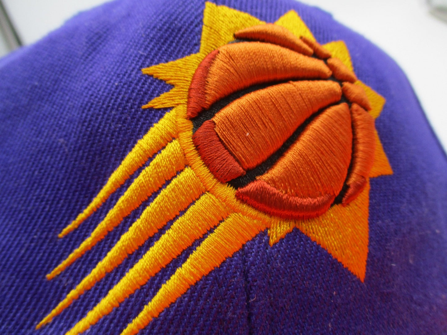 Phoenix Suns Embroidered Snapback Cap OSFM Purple NBA Basketball Mitchell Ness3