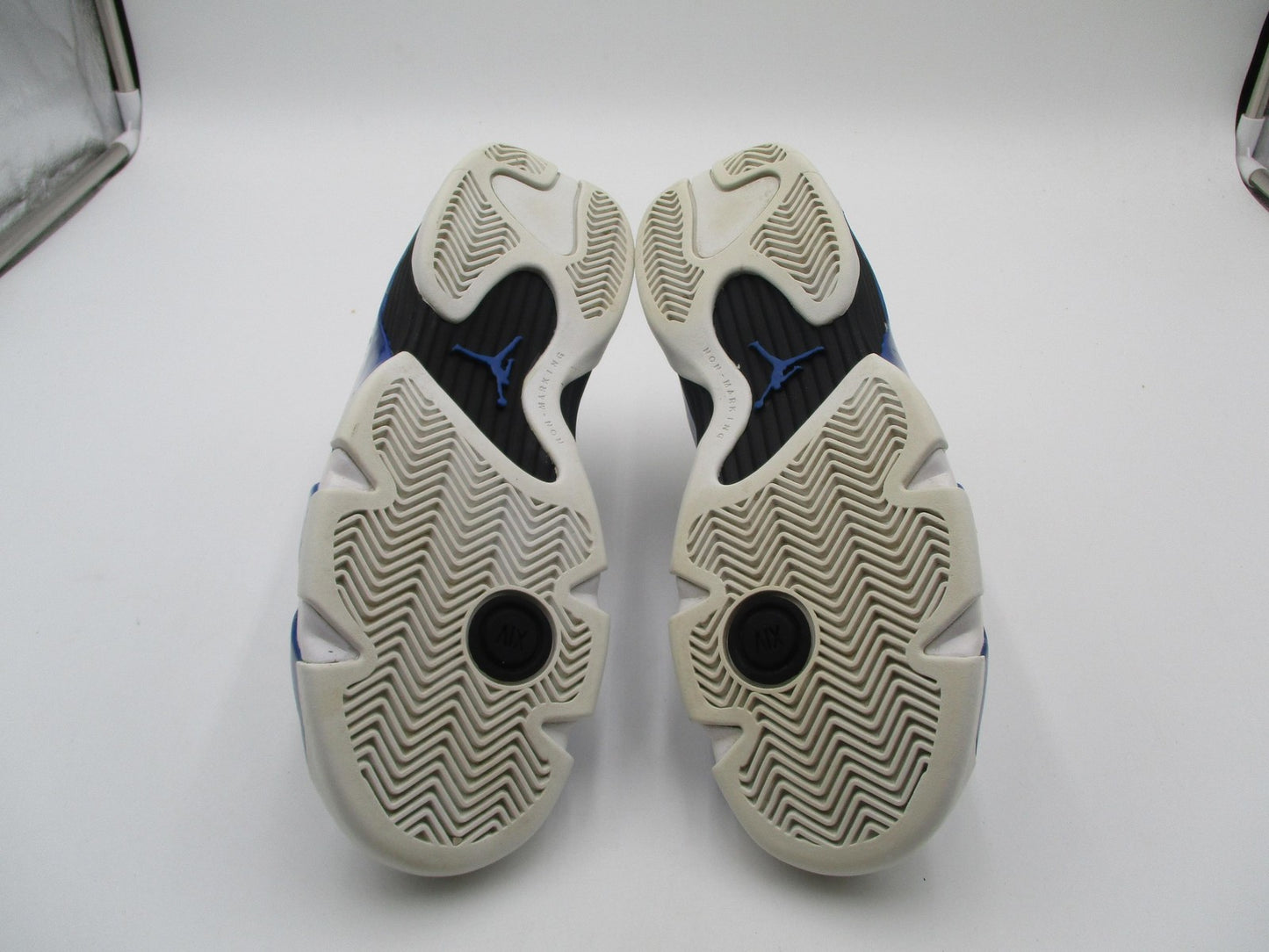Jordan Air Jordan 14 Retro Shoes Youth Size 5.5Y White Blue Sneakers 487524-10415