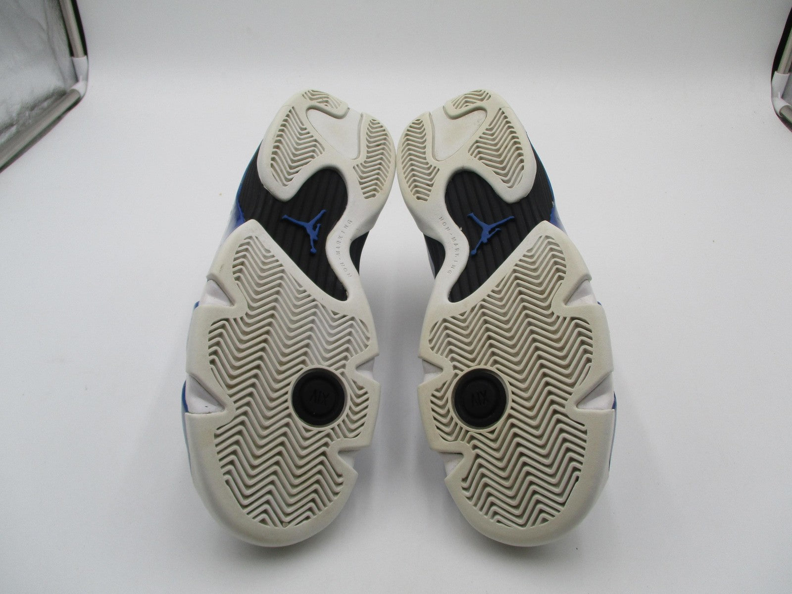 Jordan Air Jordan 14 Retro Shoes Youth Size 5.5Y White Blue Sneakers 487524-10415