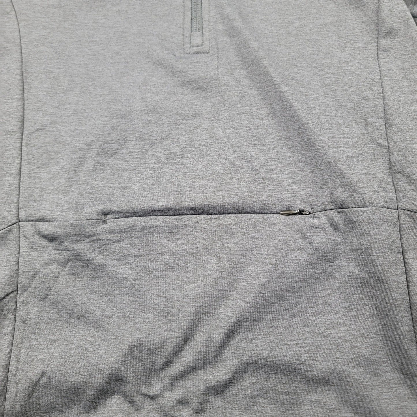 Gaiam Mens 1/4 Zip Slim Fit Hoodie Heather Gray Sz S