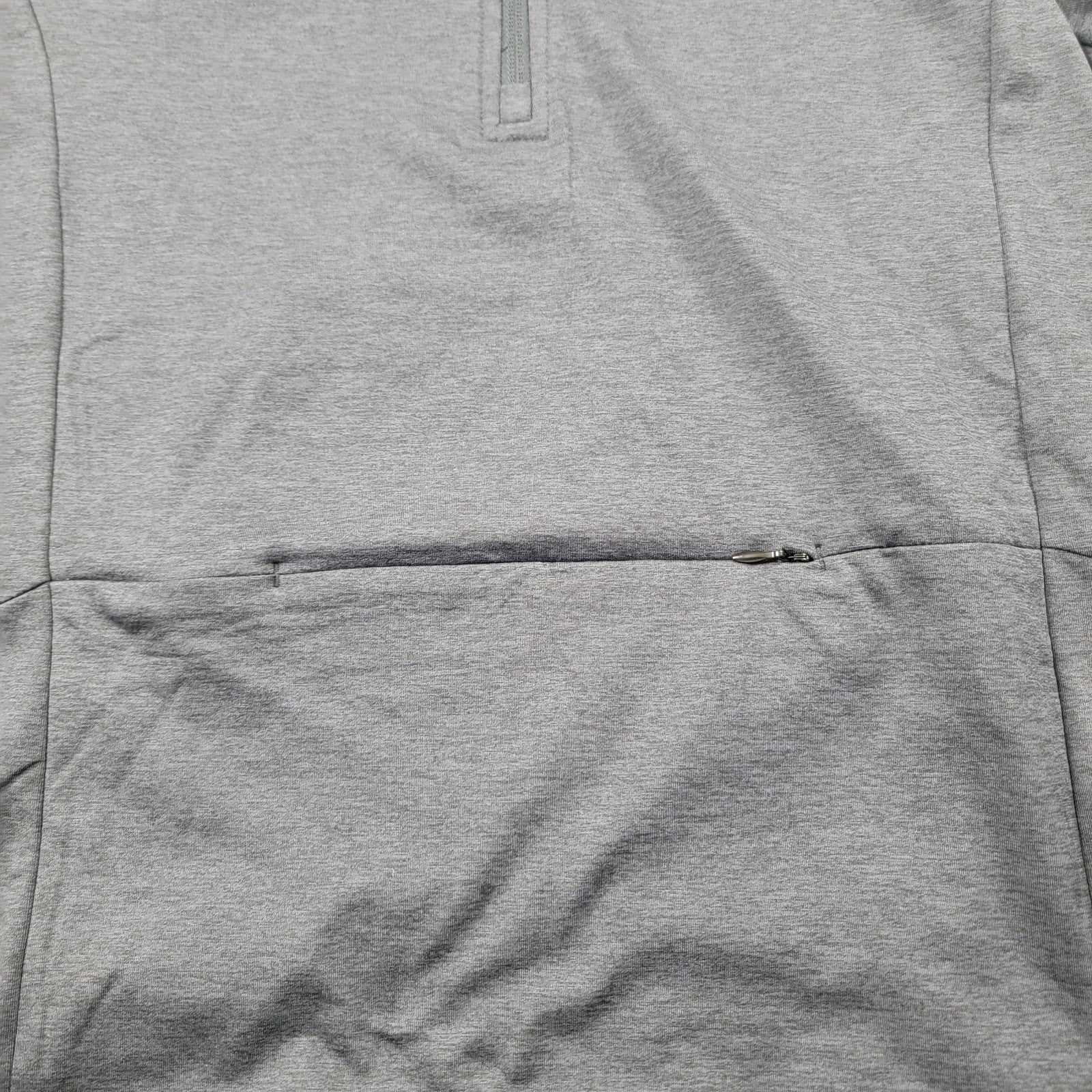 Gaiam Mens 1/4 Zip Slim Fit Hoodie Heather Gray Sz S