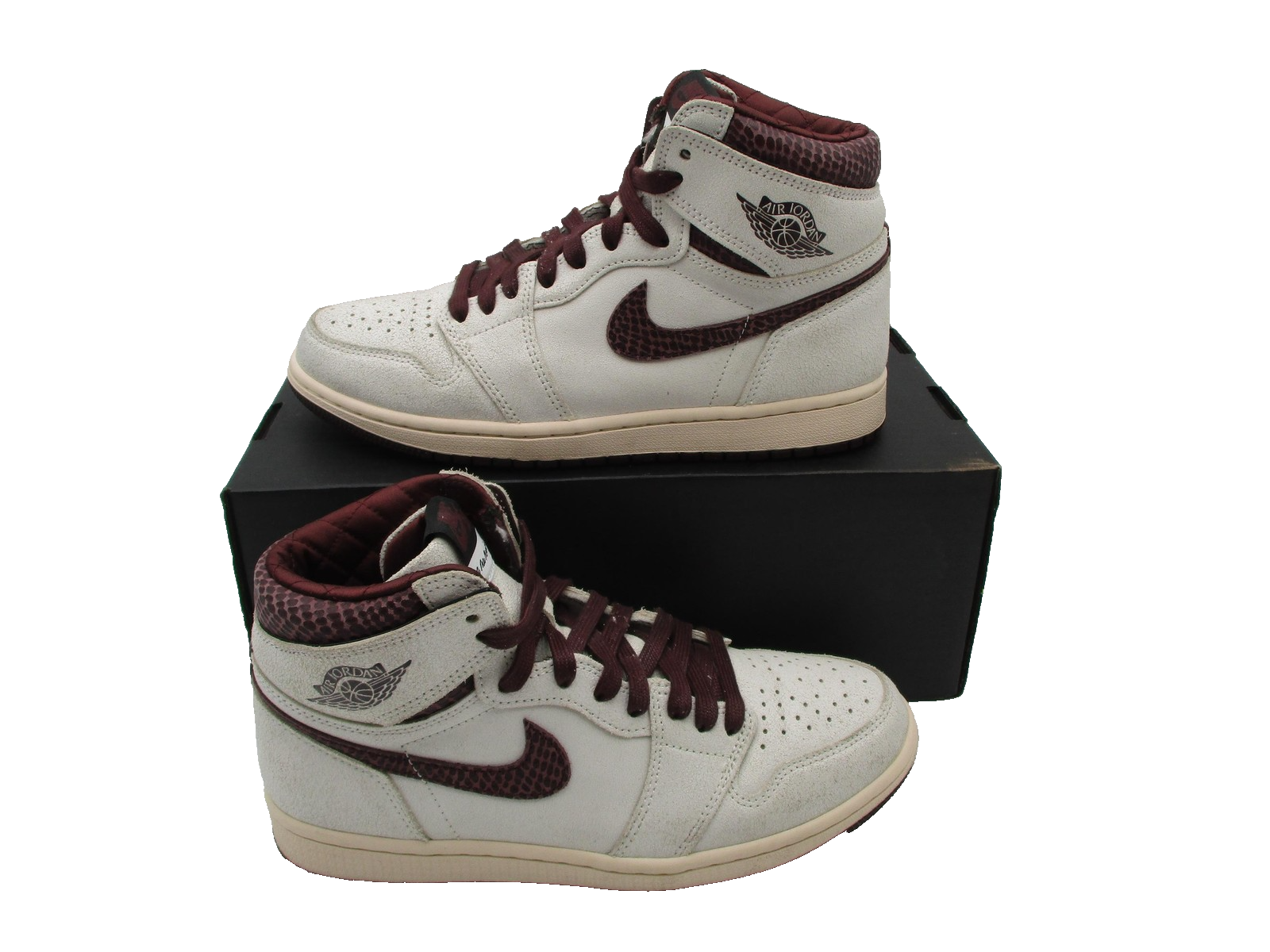 Nike Air Jordan 1 High OG A Ma Manière Men's Size 8 Sail Burgundy DO7097-100 1G11