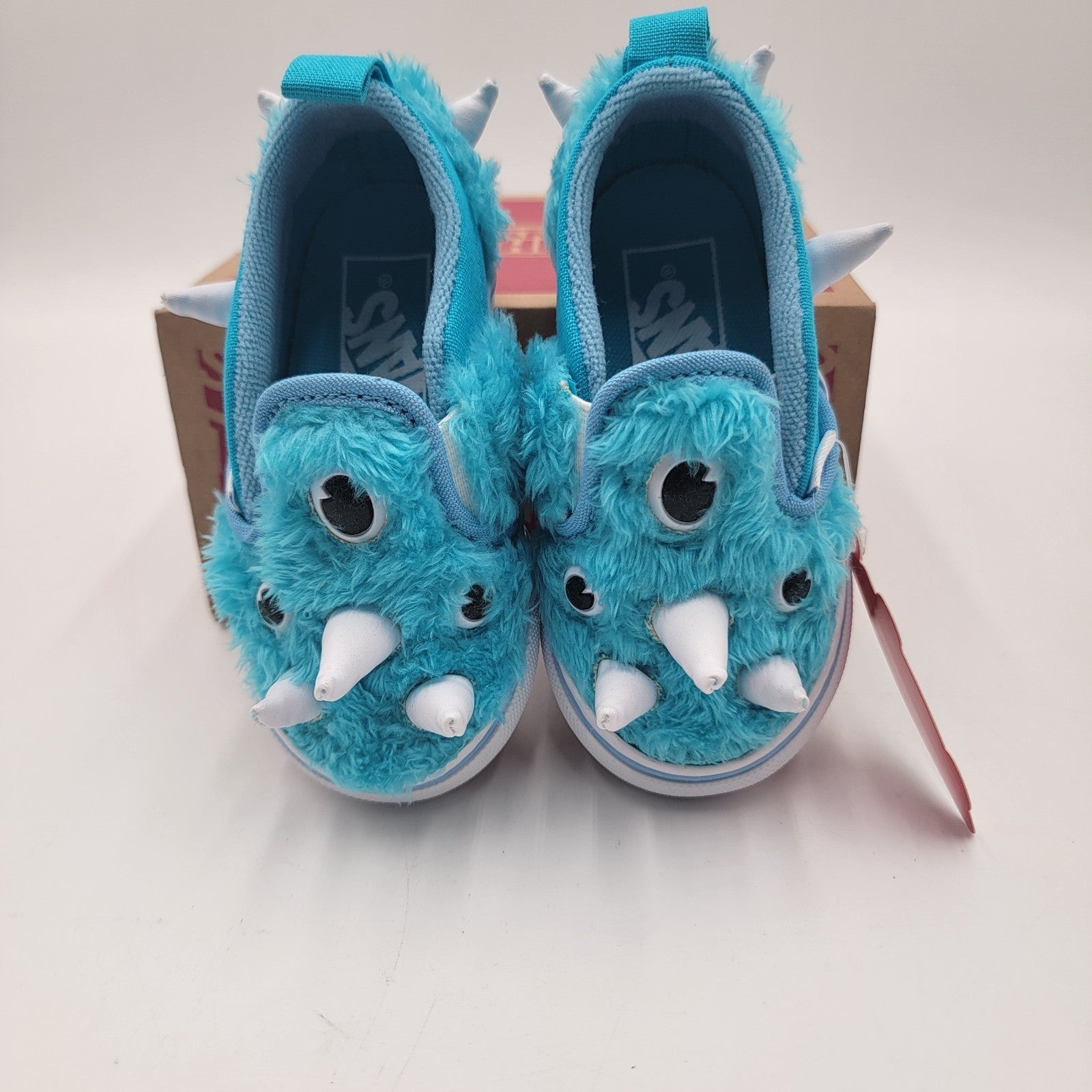 Vans Slip On V Monster Atoll Blue/True White Sz 5TD VN0A5KXP4LC2