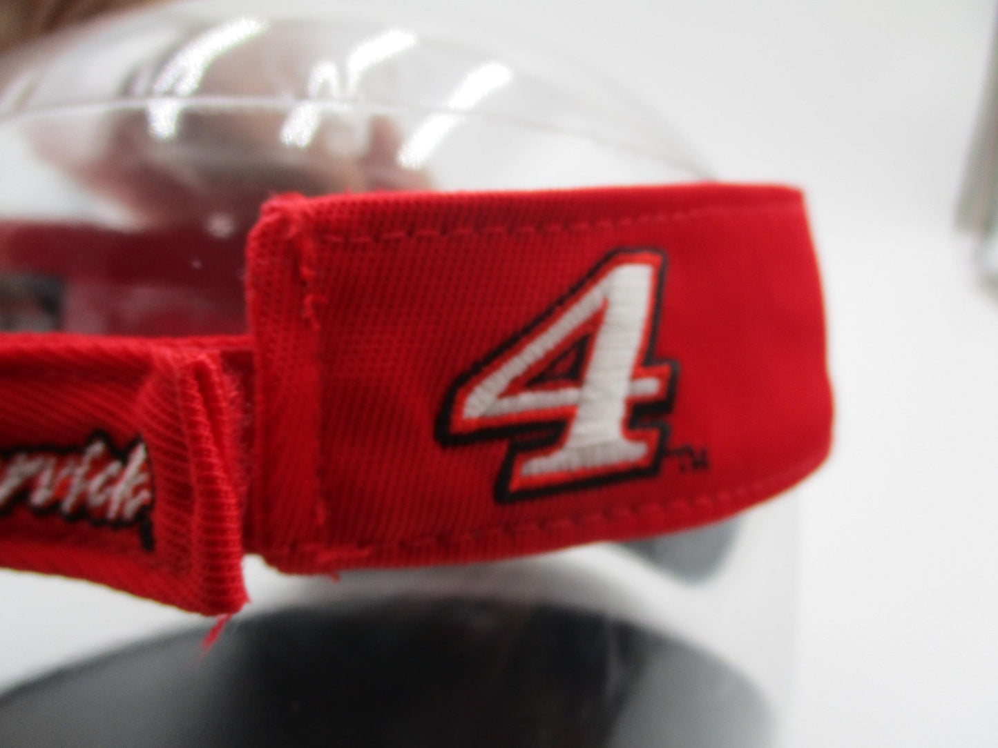 Kevin Harvick Budweiser Hat Cap Visor One Size Red NASCAR Auto Racing Mens Chase9