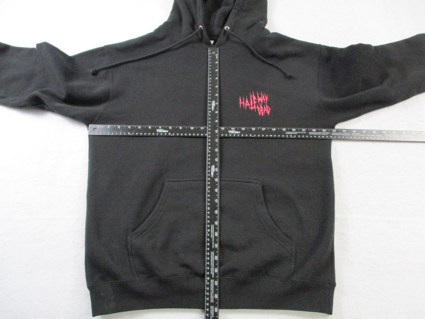 Rick & Morty Independent Hoodie Mens Large Black Pullover Sweatshirt Skull 16435