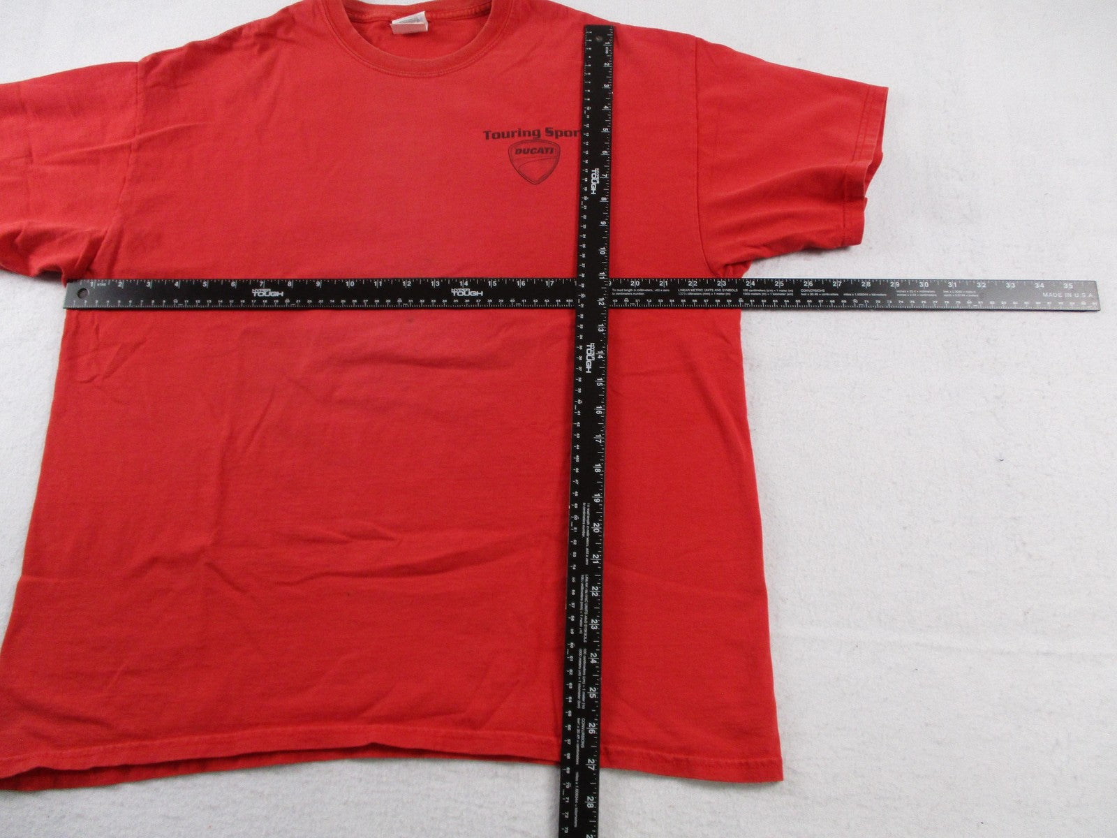 Touring Sport Ducati Shirt Mens XL Red Greenville SC Motorcycle Graphic Tee4
