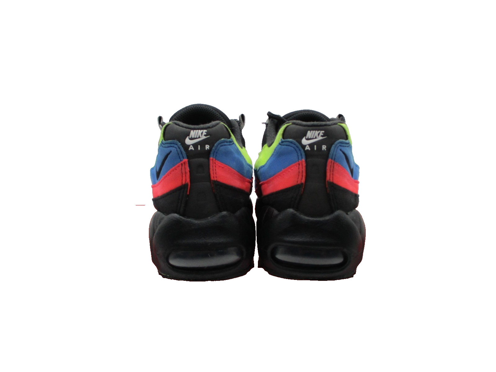 Nike Air Max 95 Shoes Youth Size 5Y Black Volt Blue Red Green DZ5635001 1F96