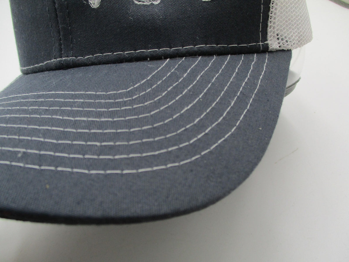 Cobra Hat Cap Snap Back Mens One Size Gray White Dog Graphic Trucker Mesh3