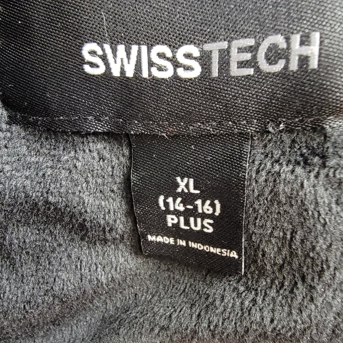 SwissTech Women’s Plus Size Puffer Jacket – XL (1416) Black/Teal/Cream/Pink3