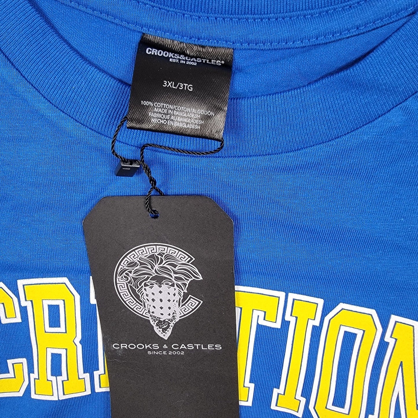 Crooks & Castles Recreational Tee + Sweatpants Set 3XL NWT Blue/Red 7265