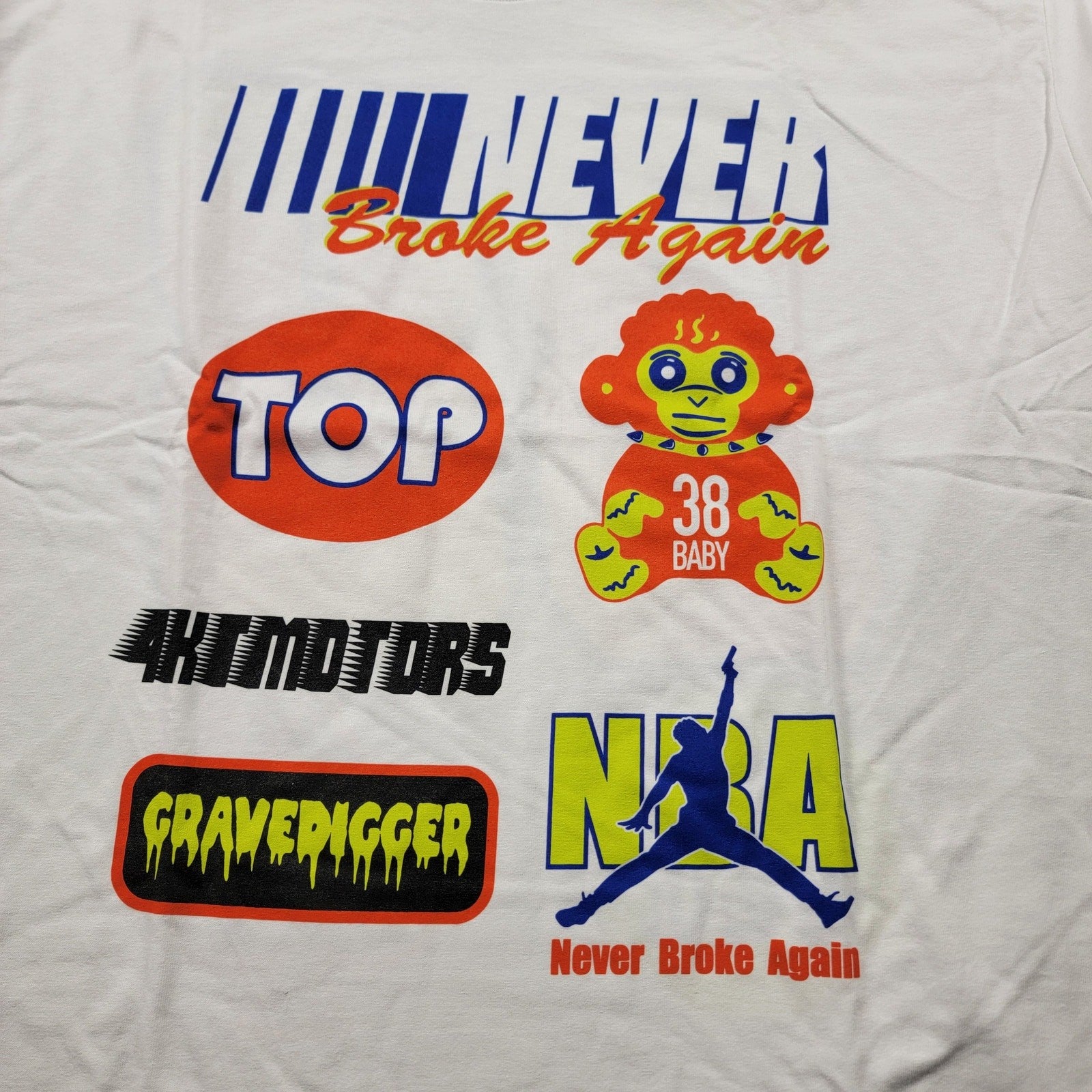 Young Boy Never Broke Again Sponsors Tshirt White Sz XL3