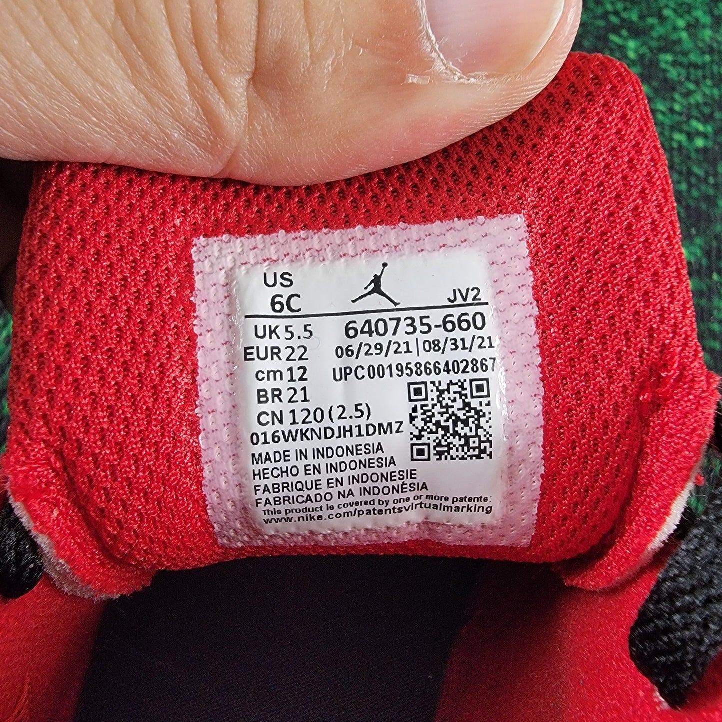 Toddler's Jordan 1 Mid "Reverse Bred" Gym Red/Black-White (640735 660) Sz 6c5