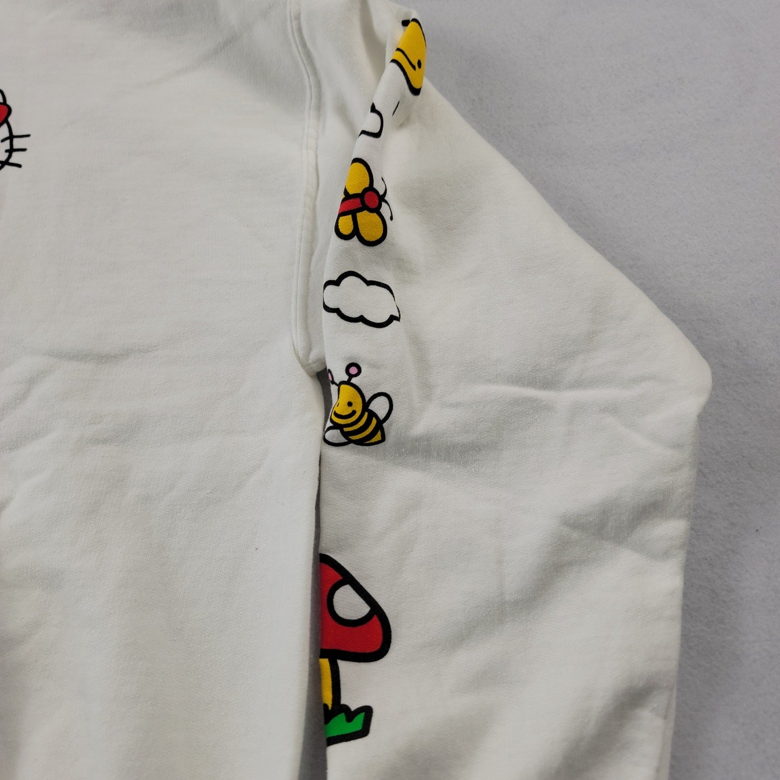 Hello Kitty Sanrio Unisex Hoodie White Sz L
