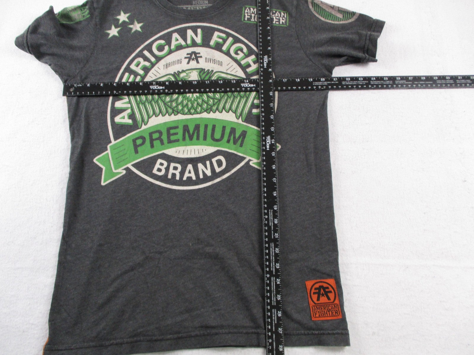American Fighter Shirt Mens Medium Gray Premium Brand Eagle MMA Graphic Tee3